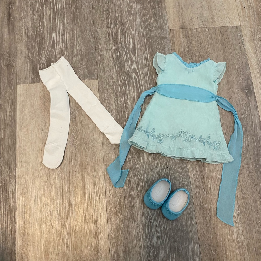 American girl doll blue outfit